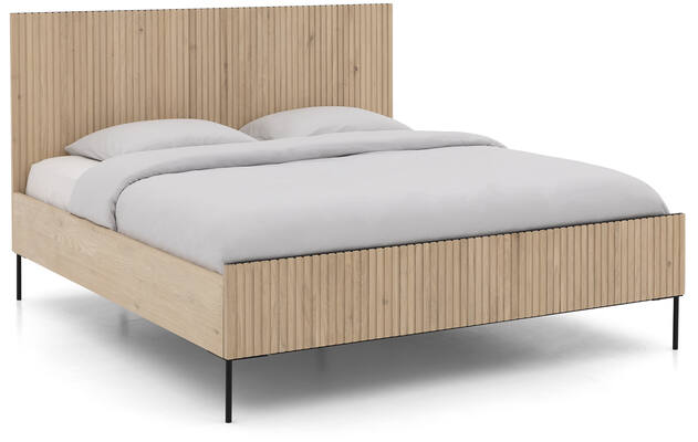 Stijlvol Bedframe met Elegante Rondingen